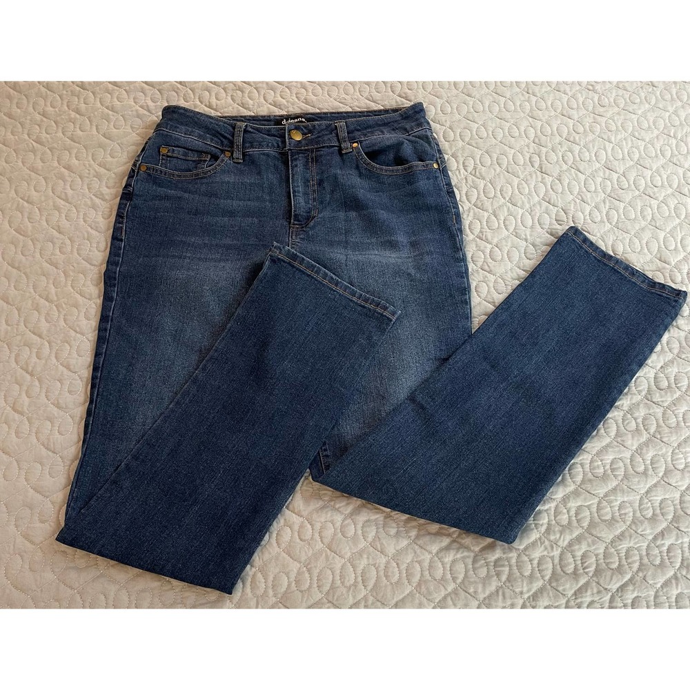 Womens d.jeans Skinny Leg Size 6 Mid Rise Light Wash Denim Jeans